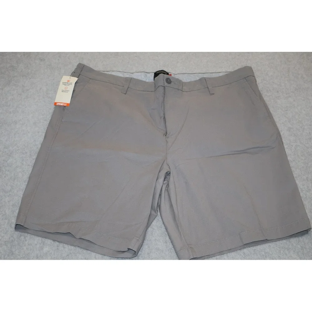Dockers Shorts Mens 44 Gray Supreme Flex Stretch Smart Series Golf Casual NEW
